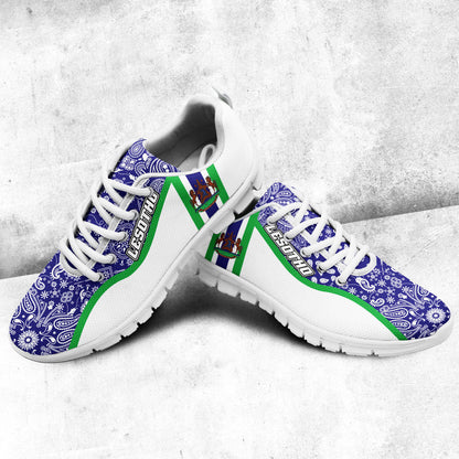 Shoes Lesotho White Version Sneakers Paisley Bandana Special Style
