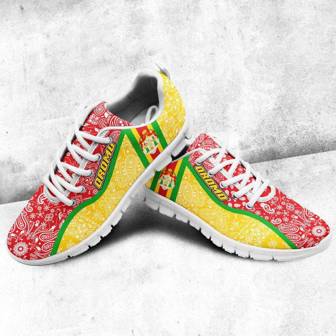 Shoes Oromo Yellow Verison Sneakers Paisley Bandana Special Style