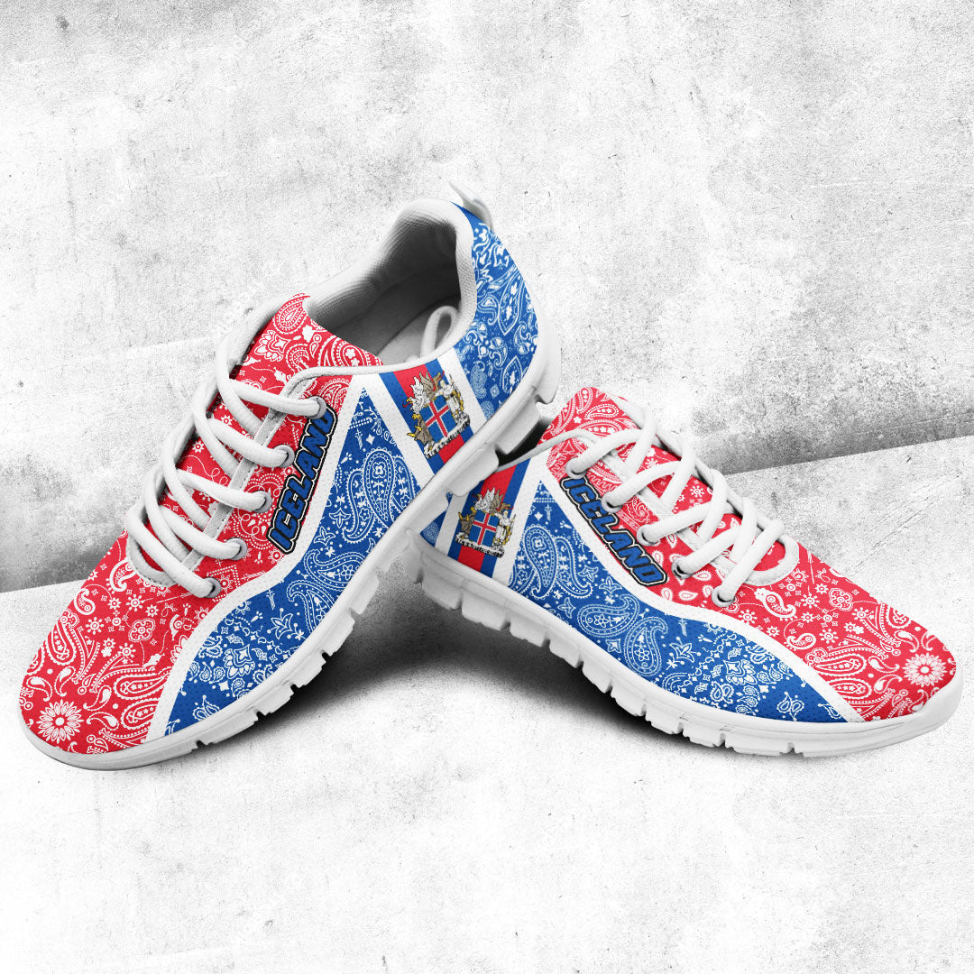 Shoes Iceland Sneakers Paisley Bandana Special Style