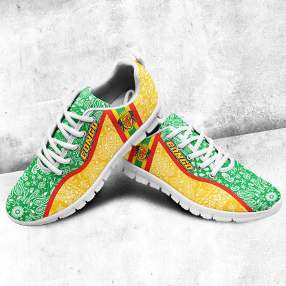 Shoes Republic Of The Congo Sneakers Paisley Bandana Special Style