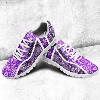 Shoes Scotland Purple Version Sneakers Paisley Bandana Special Style