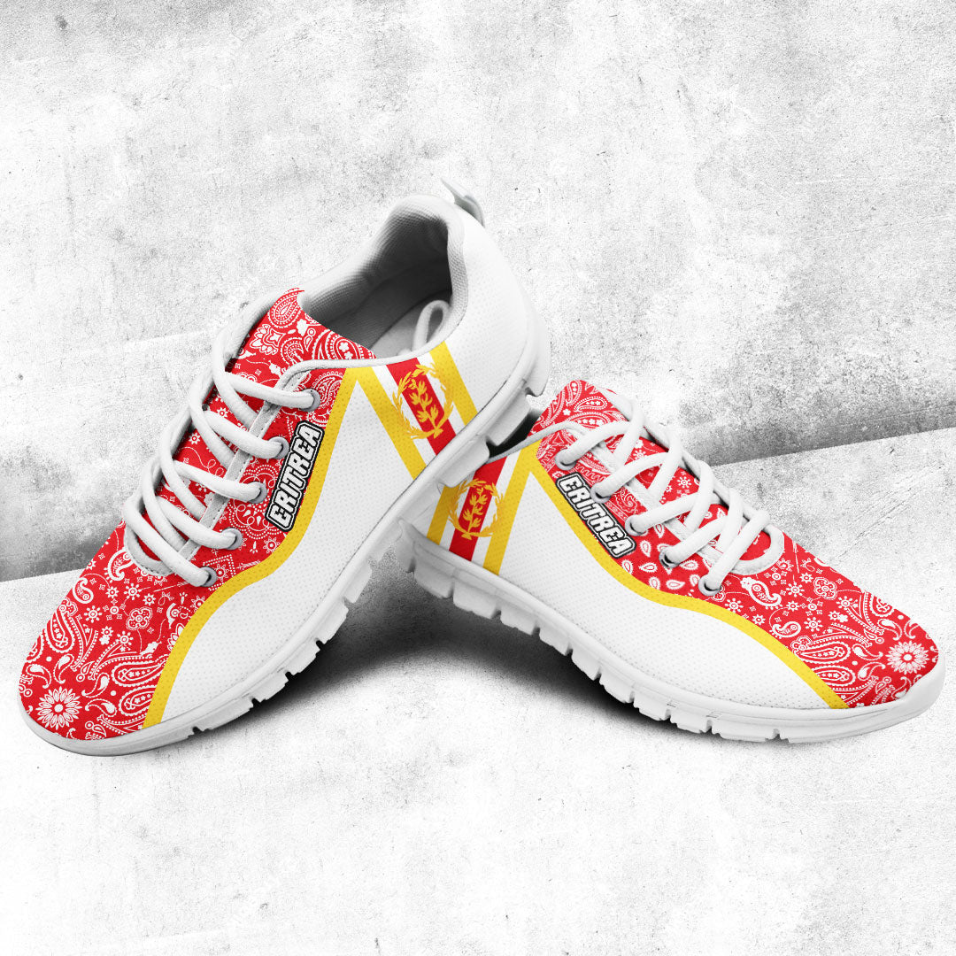 Shoes Eritrea White Version Sneakers Paisley Bandana Special Style