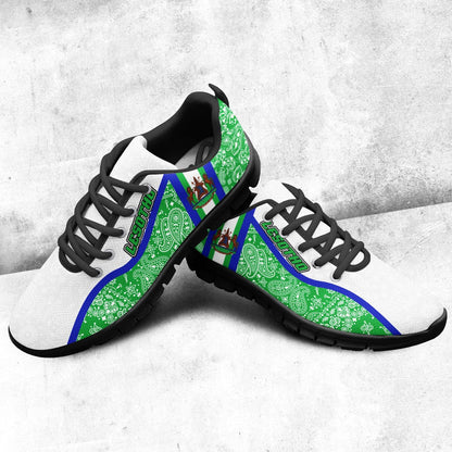 Shoes Lesotho Green Version Sneakers Paisley Bandana Special Style