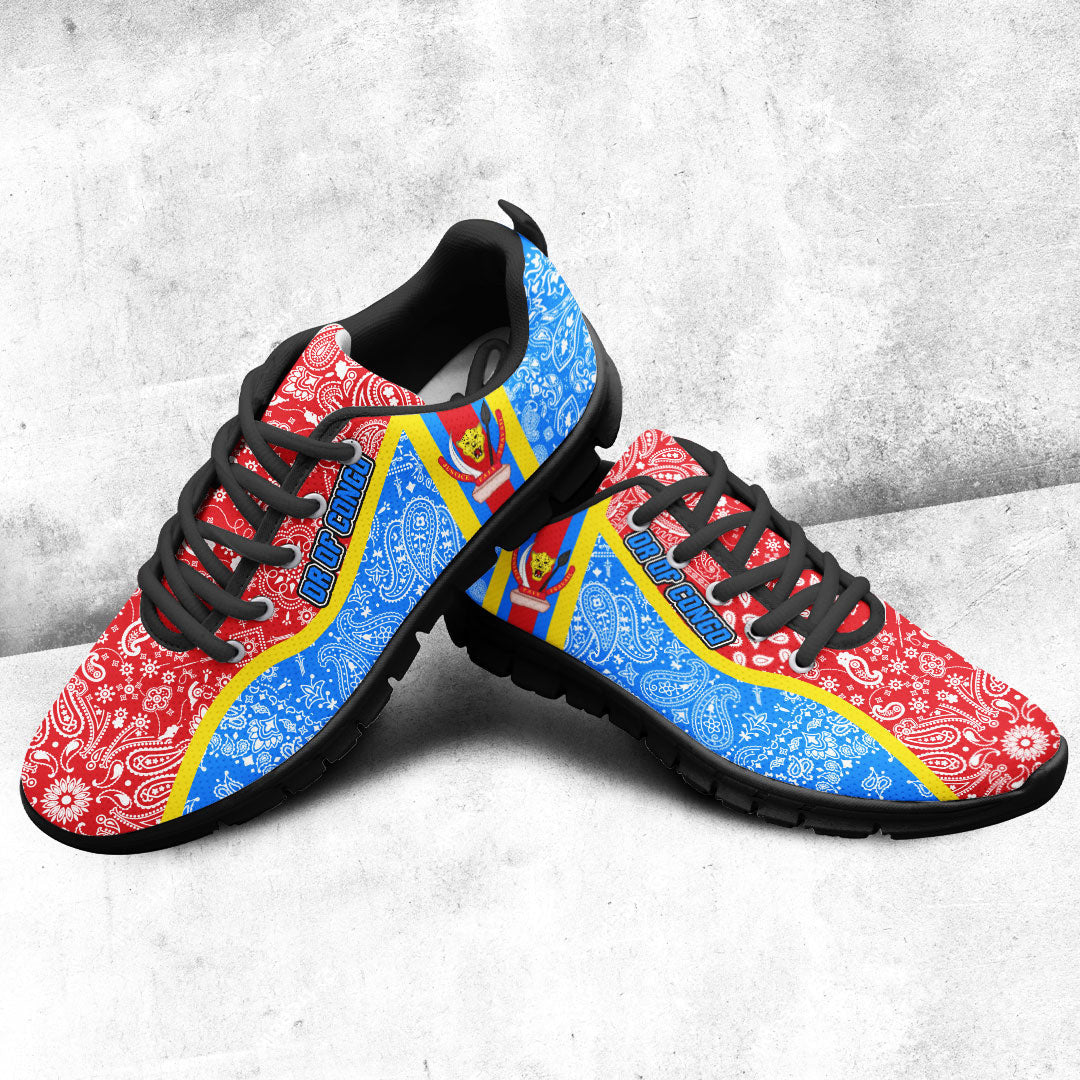 Shoes Democratic Republic Of The Congo Sneakers Paisley Bandana Special Style