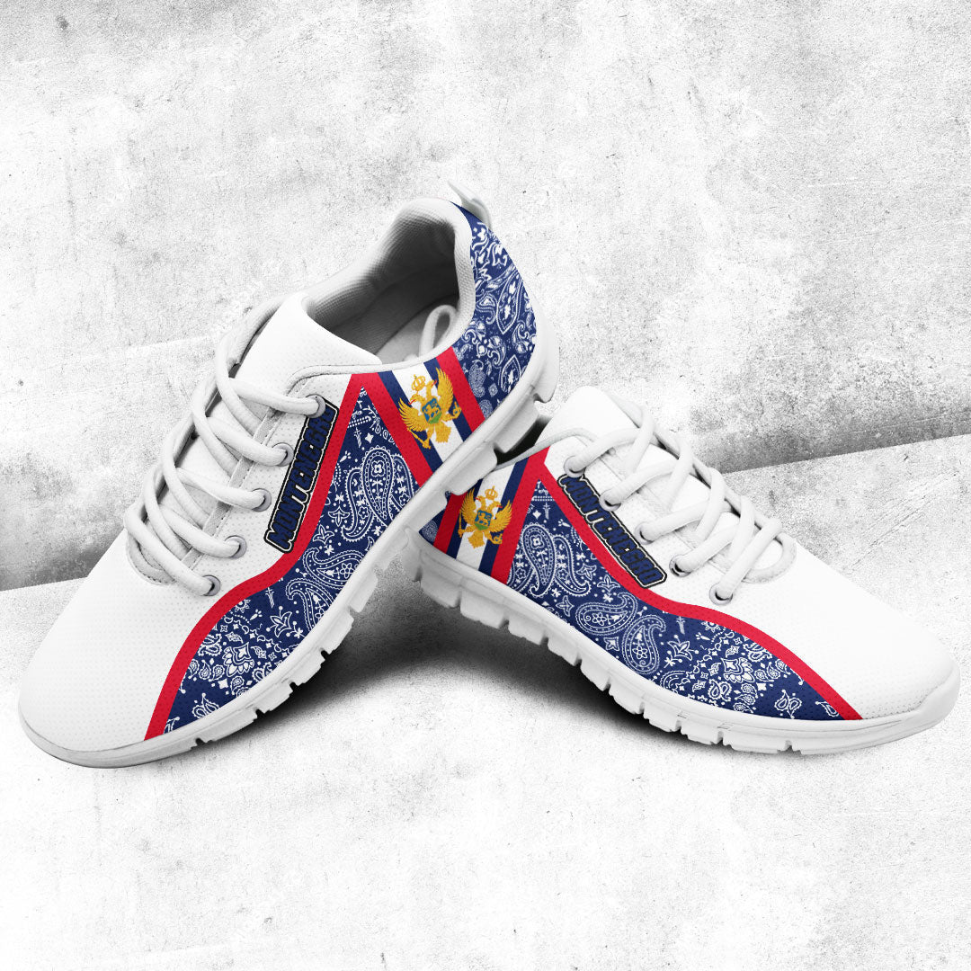 Shoes Montenegro Sneakers Paisley Bandana Special Style