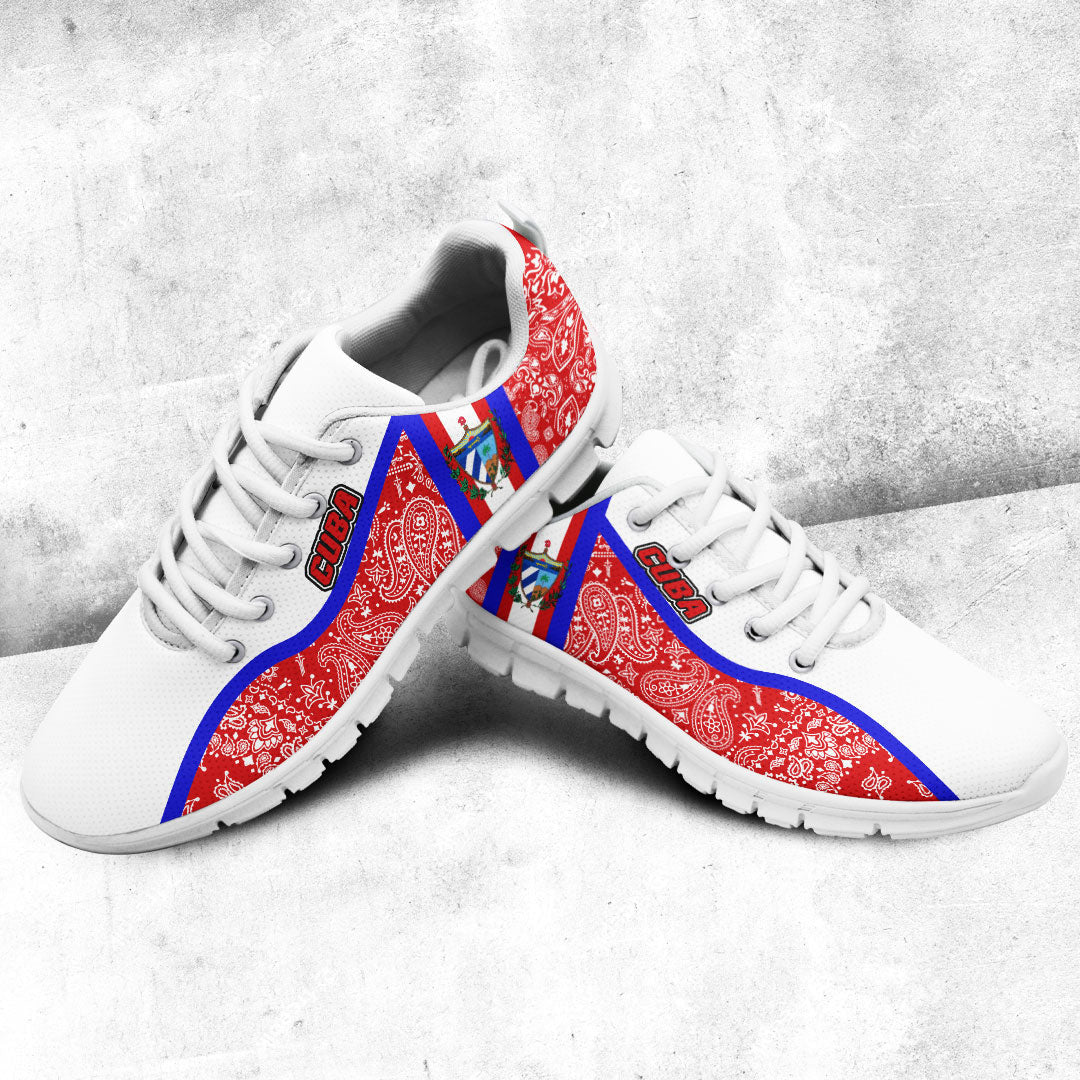 Shoes Cuba Sneakers Paisley Bandana Special Style