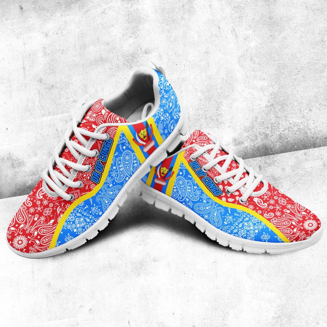 Shoes Democratic Republic Of The Congo Sneakers Paisley Bandana Special Style