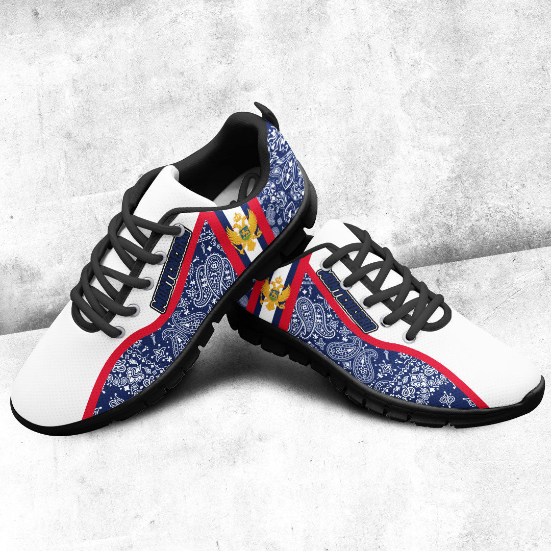 Shoes Montenegro Sneakers Paisley Bandana Special Style