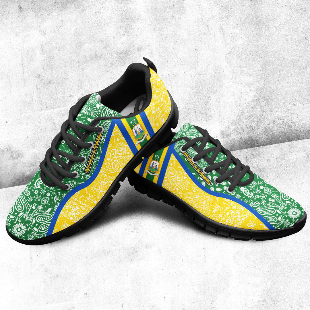 Shoes Saint Vincent The Grenadines Sneakers Paisley Bandana Special Style