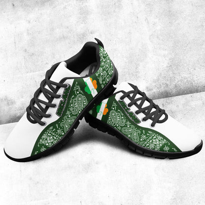 Shoes Ireland Irish Shamrock Sneakers Paisley Bandana Special Style
