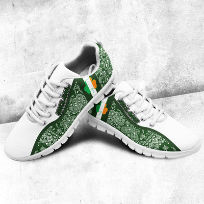 Shoes Ireland Irish Shamrock Sneakers Paisley Bandana Special Style