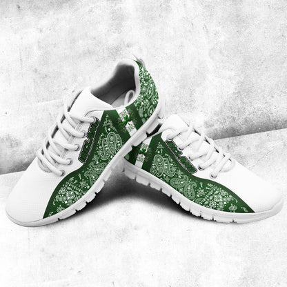 Shoes Ireland Irish Celtic Shamrock Sneakers Paisley Bandana Special Style