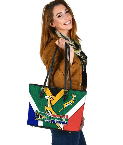 Leather Totes South Africa Small Leather Tote Bag Springboks Rugby Be Proud