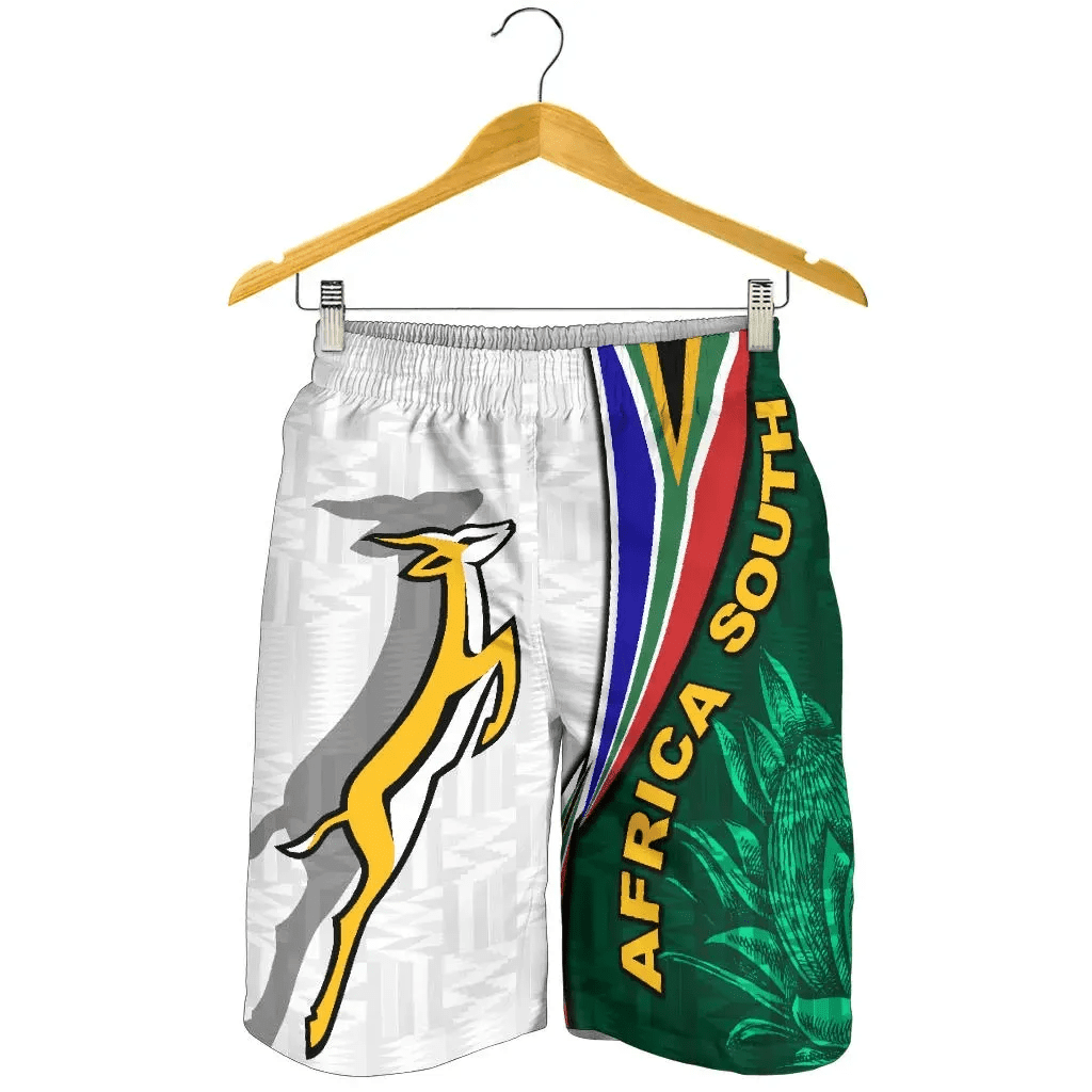 Short South Africa Men Shorts Springboks Rugby Be Unique White