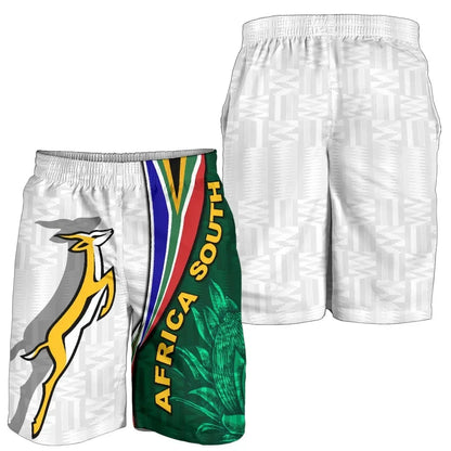 Short South Africa Men Shorts Springboks Rugby Be Unique White