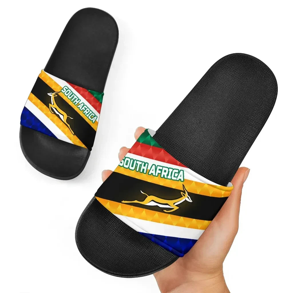 Sandals South Africa Slide Sandals Springboks Rugby Sporty Style