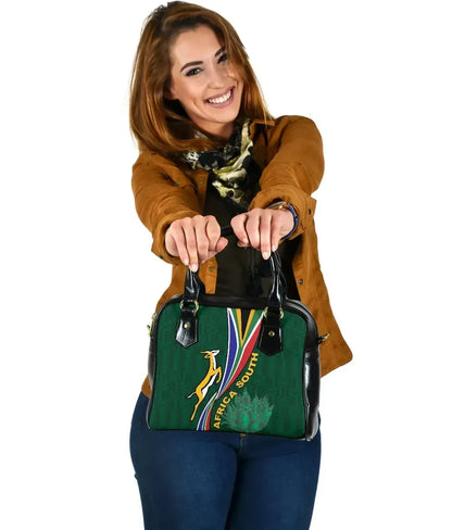Shoulder Handbags South Africa Shoulder Handbag Springboks Rugby Be Unique Green