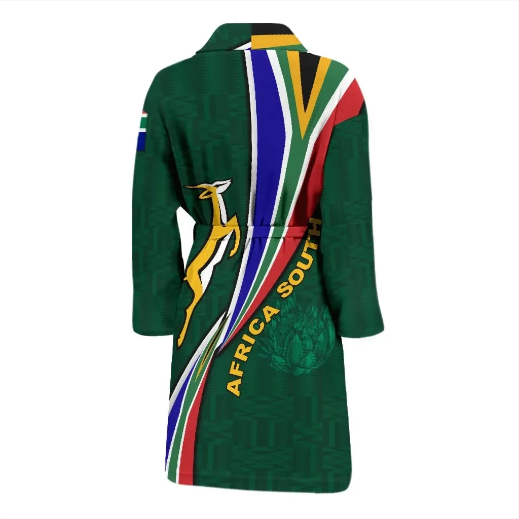 Bath Robe South Africa Men's Bath Robe Springboks Rugby Be Unique Green