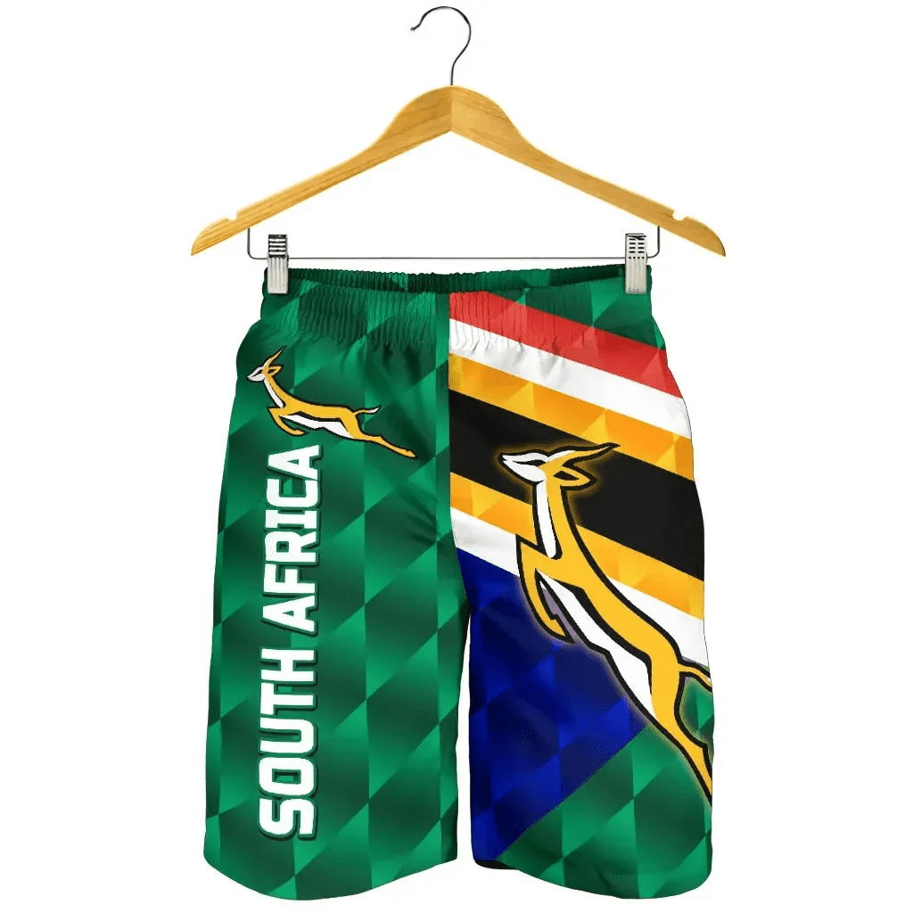 Short South Africa Men Shorts Springboks Rugby Sporty Style