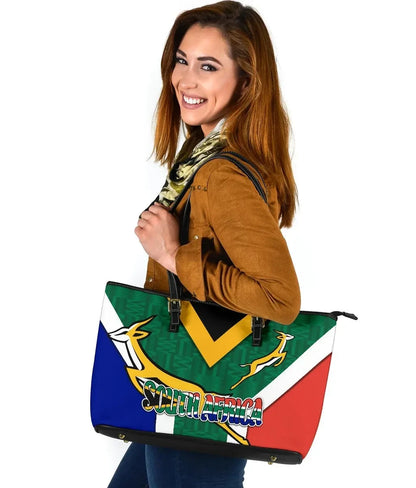 Leather Totes South Africa Large Leather Tote Bag Springboks Rugby Be Proud