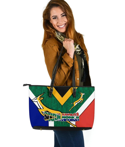 Leather Totes South Africa Large Leather Tote Bag Springboks Rugby Be Proud