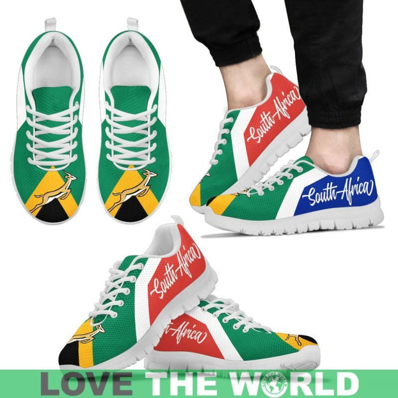 Sneakers South Africa Flag And Springbok Men's / Women's Sneakers Shoes Nn8