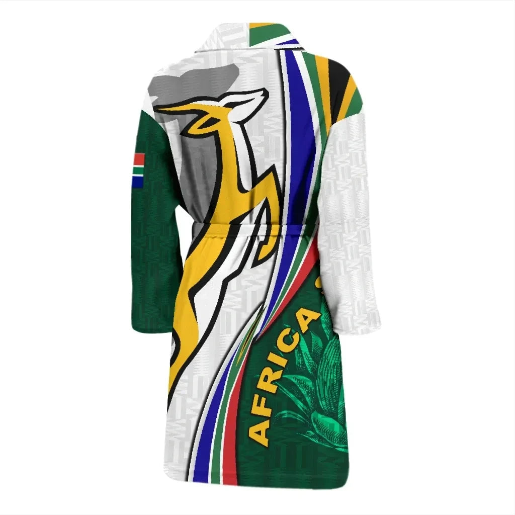 Bath Robe South Africa Men's Bath Robe Springboks Rugby Be Unique White