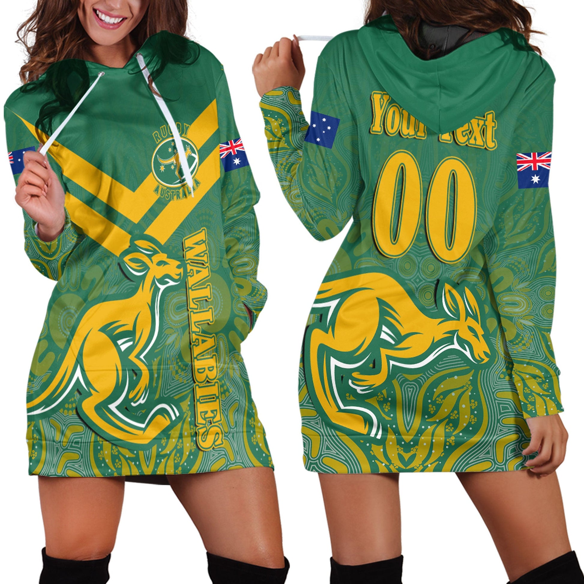 Hoodie Dress Custom Australia Rugby