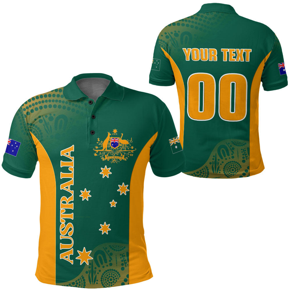 Polo Shirts Custom Australia Rugby Flag Style