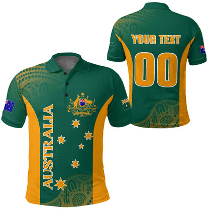 Polo Shirts Custom Australia Rugby Flag Style