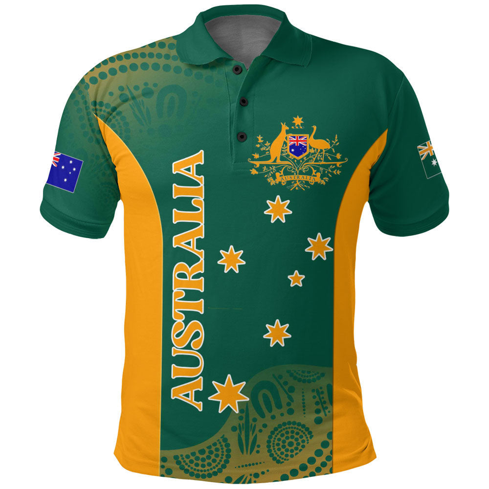 Polo Shirts Custom Australia Rugby Flag Style