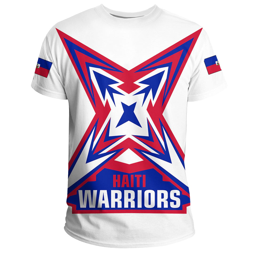 Warriors Flag Haiti T Shirt Haiti Pride Printed Shirt