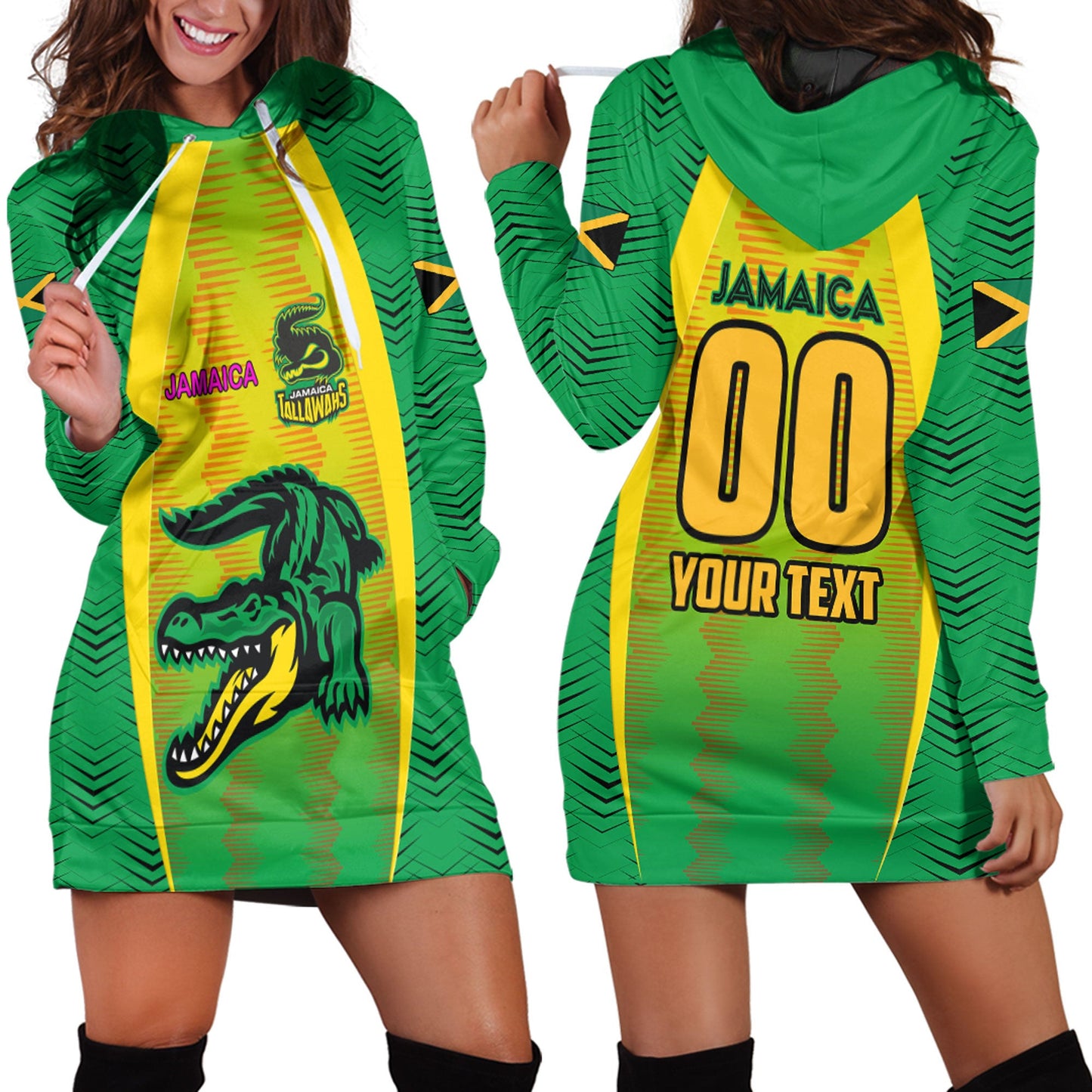 Hoodie Dress Custom Jamaica Tallawahs Cricket