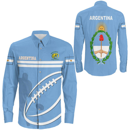 Long Sleeve Button Shirt Argentina Rugby