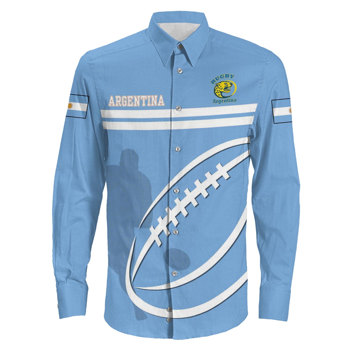 Long Sleeve Button Shirt Argentina Rugby