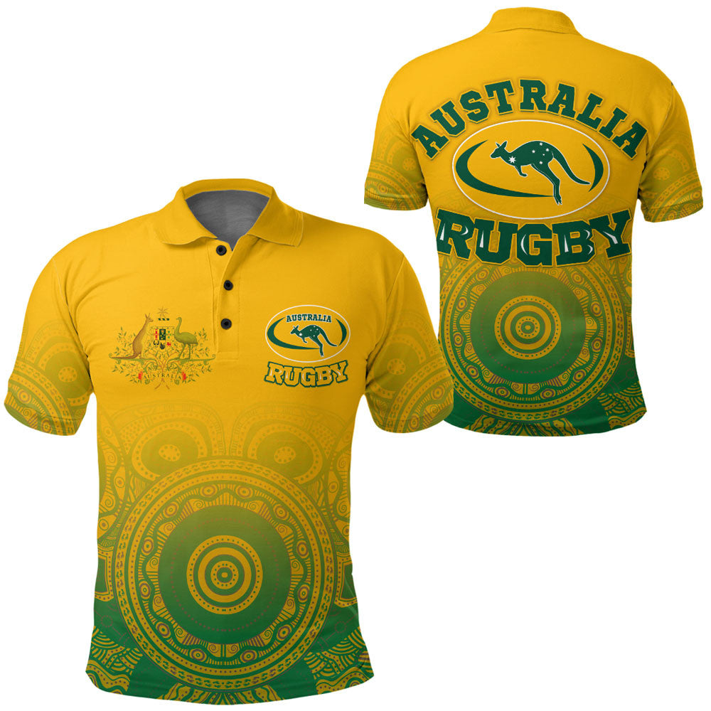 Polo Shirts Australia Aboriginal Rugby and Coat Of Arms