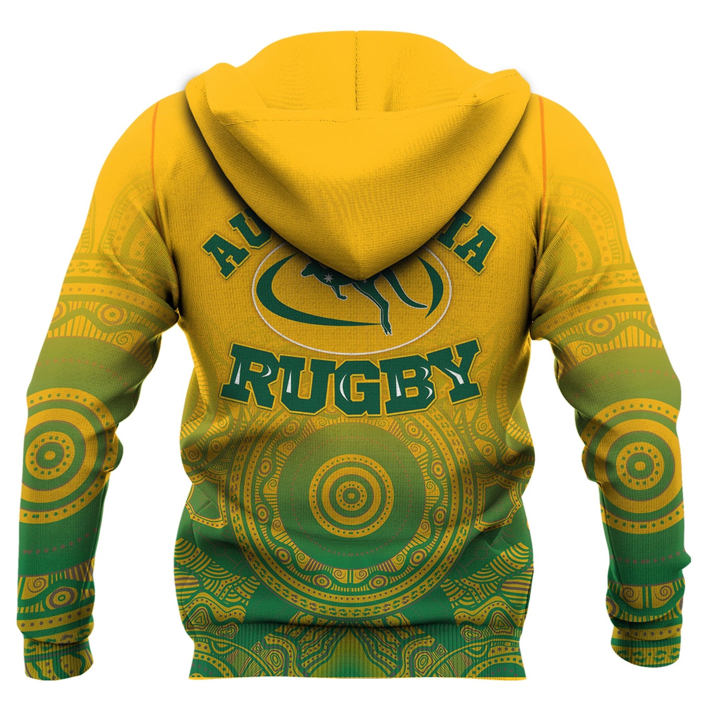 Zip Hoodie Australia Aboriginal Rugby And Coat Of Arms