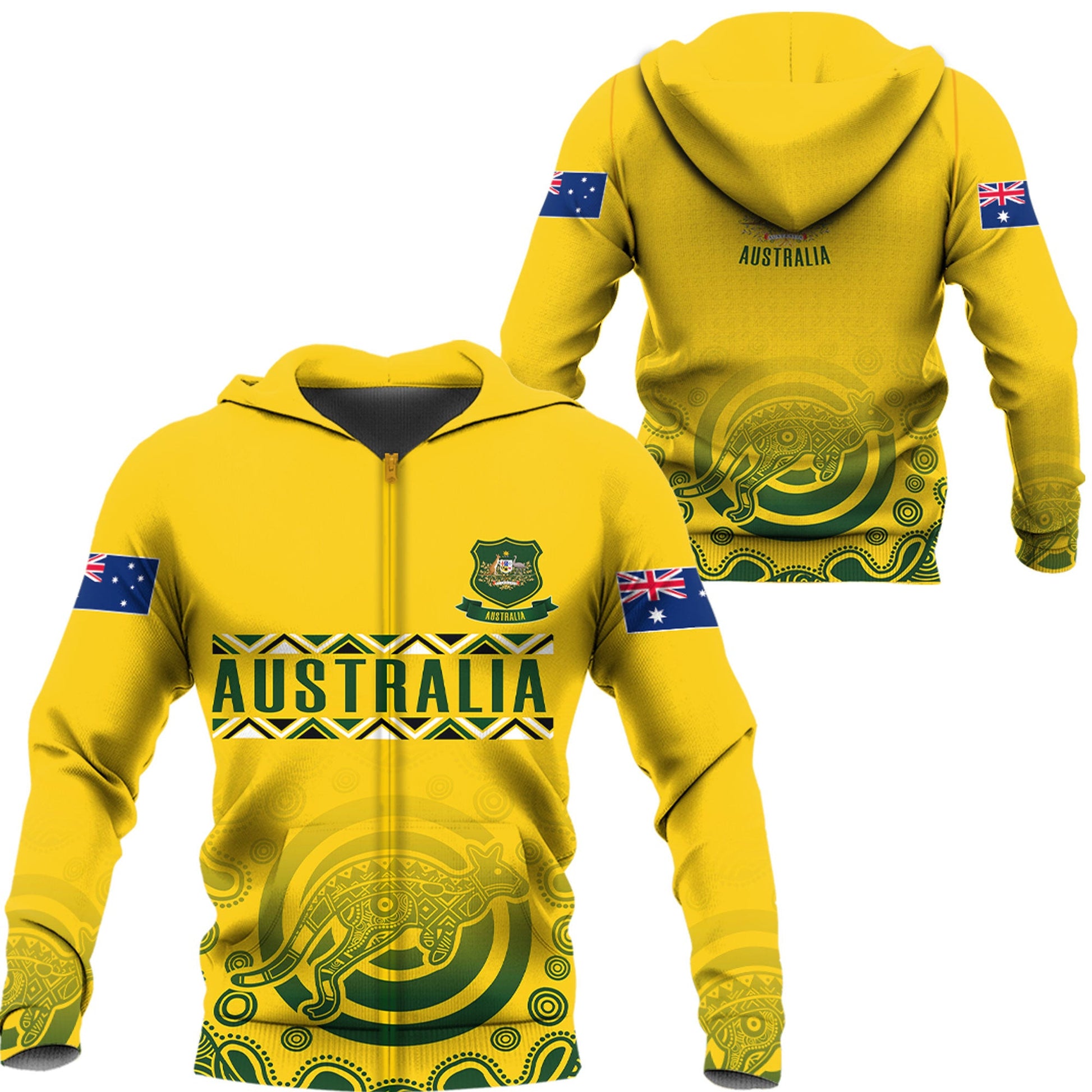 Zip Hoodie Australia Sport Rugby Indigenous Aboriginal