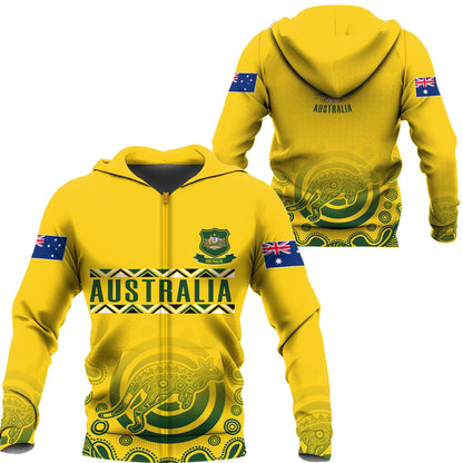 Zip Hoodie Australia Sport Rugby Indigenous Aboriginal