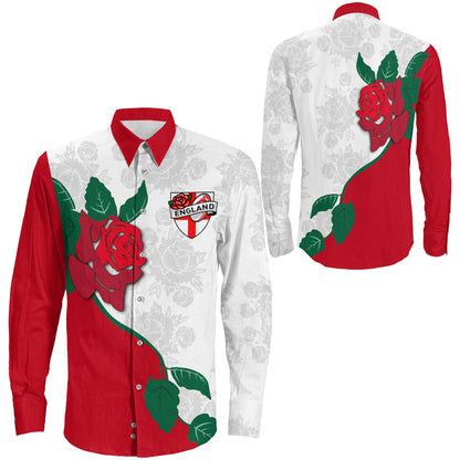 Long Sleeve Button Shirt England Rugby Champion