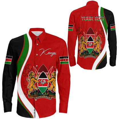 Long Sleeve Button Shirt Kenya Rugby