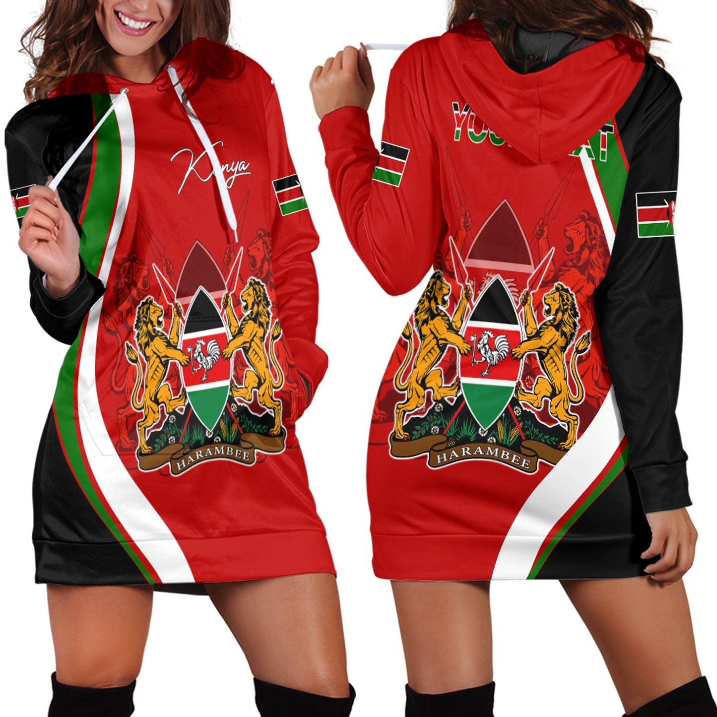 Hoodie Dress Kenya Rugby