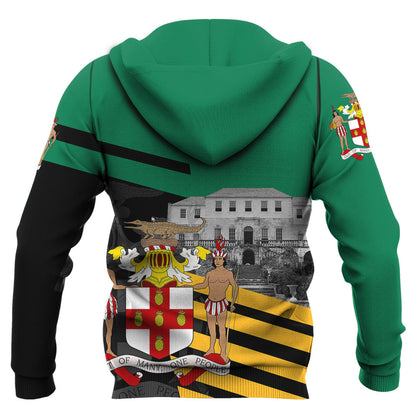 Hoodie Jamaica Famous Places Jamaica Coat Of Arms Unisex Printed Hoodie