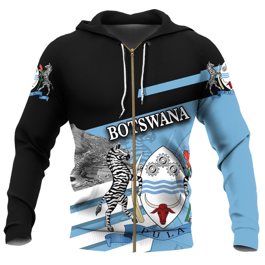 Zip Hoodie Botswana Famous Places
