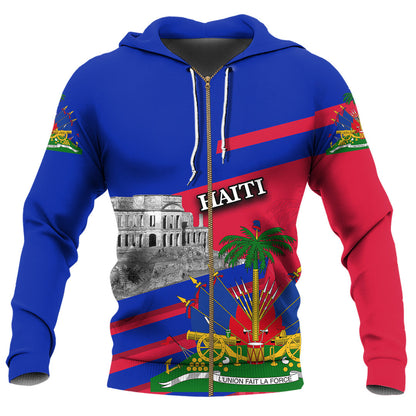 Zip Hoodie Haiti Famous Places