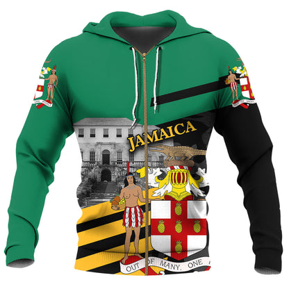 Zip Hoodie Jamaica Famous Places