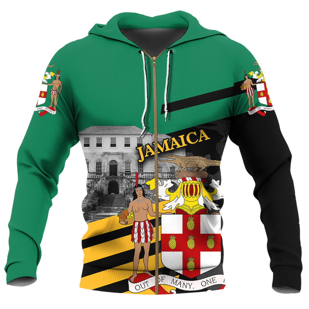 Zip Hoodie Jamaica Famous Places