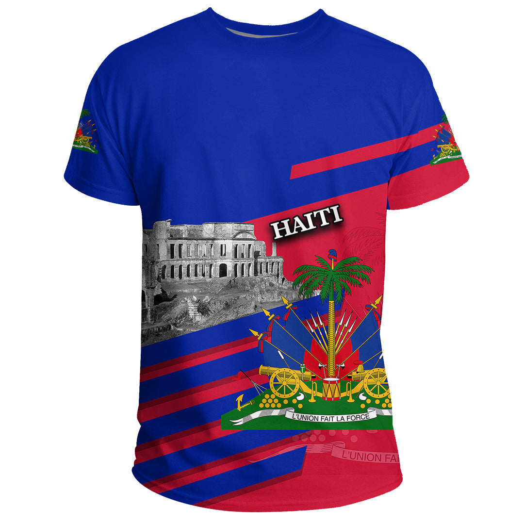 T Shirt Haiti Famous Places Haiti Coat of Arms Printed Shirt