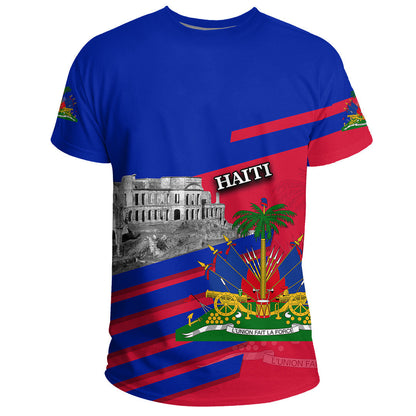T Shirt Haiti Famous Places Haiti Coat of Arms Printed Shirt