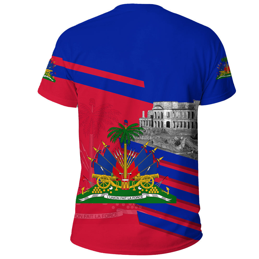 T Shirt Haiti Famous Places Haiti Coat of Arms Printed Shirt